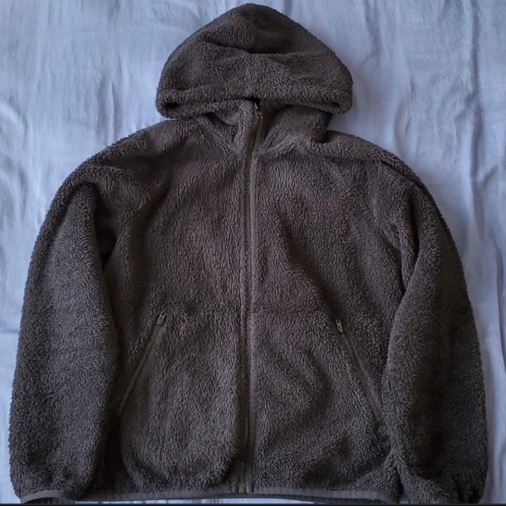 TNA fuzzy zip up hoodie